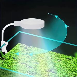 ラスト1個! セール中! 新品未使用☆ LED水槽ライト USB給電 フルスペクトル クリップ式 アクアリウム 黒色 照明