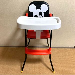 KATOJI ミッキーマウス ベビーラック ベビーチェア ベビー椅子 ハイチェア 折りたたみ式 椅子