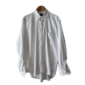 MAC DONEL マクダネル メンズ長袖ホワイトシャツUSED L オーバーサイズ 大きめ