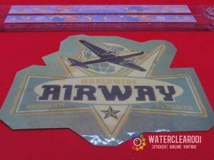 □■28001-HS■□[RETROVINTAGE-STICKER＊AIRLINE] WORLDWIDE AIRWAY