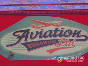 □■28007-HS■□[RETROVINTAGE-STICKER＊AIRLINE] AVIATION WORLDWIDE LTD