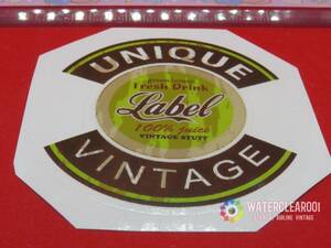 □■28302-HS■□[RETROVINTAGE-STICKER＊LABEL] WHISKY-JUICE-TEA 