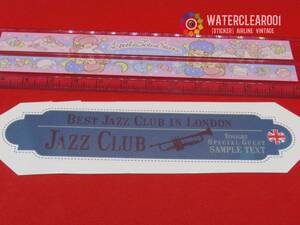 □■29207-HS■□[RETROVINTAGE-STICKER＊MUSIC] JAZZ