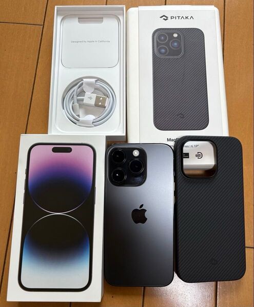 最終値下げ【美品・pitakaケース付】iPhone14 Pro 128GB SIMフリー スペースブラック
