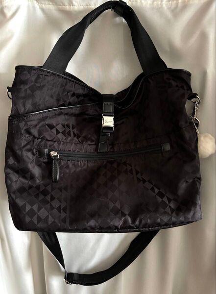 【最終価格】カナナプロジェクト トートバッグ ショルダーバッグ カナナモノグラム ブラック ACE Kanana 2way