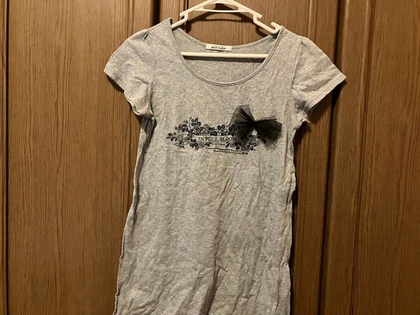 半袖 カットソー Tシャツ プリント ワンピース