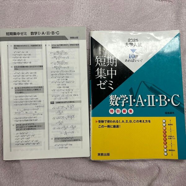 数学1・A・2・B・C 10日あればいい! 2025 (大学入試短期集中ゼミ) 福島國光/著