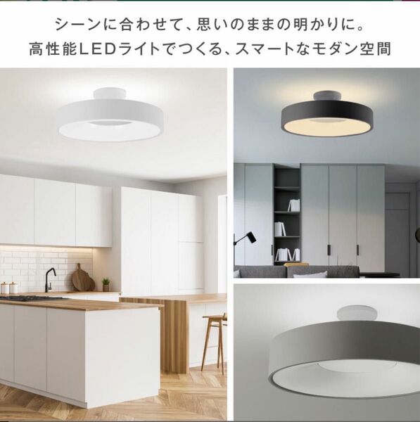 LEDシーリングライト リモコン 電気 調光 調色 リビング インテリア ホワイト8畳用リモコン付き