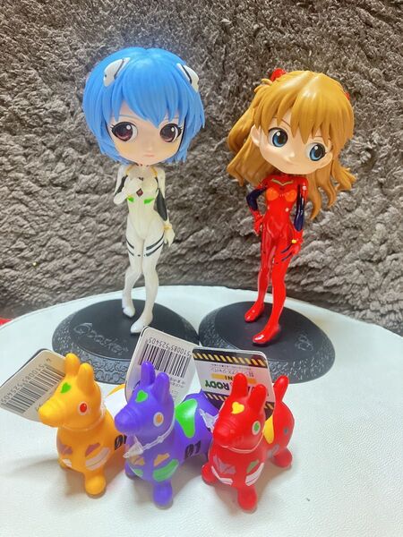 エヴァンゲリオン キューポスケット アスカ・ラングレー 綾波レイ プラグスーツ おまけ付き