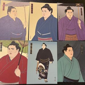 大相撲 錦絵ポストカード12枚セット