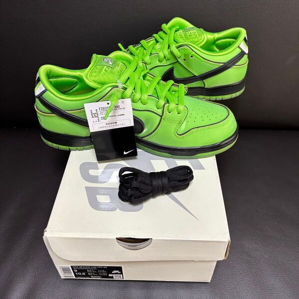 The Powerpuff Girls × Nike SB Dunk Low Pro QS "Buttercup" ナイキ ダンク