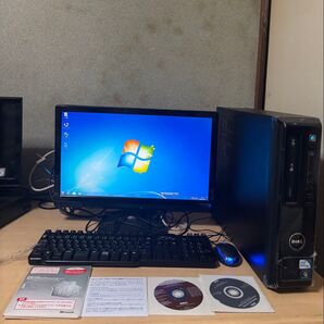 【ジャンクPC】DELL Vostro 230 Pentium 3GB 250GB Win7Pro ディスプレイセット
