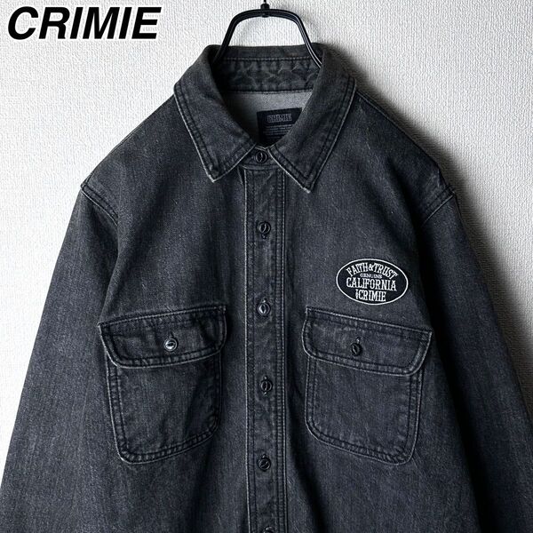 CRIMIE デニムシャツ クライミー 黒 ブラックデニム
