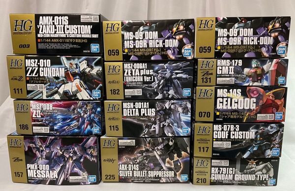 HGUCガンプラ 13体セット 未組立品 メッサーラ/ZⅡなど