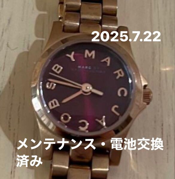 MARC BY MARC JACOBS 腕時計 ローズゴールド パープル