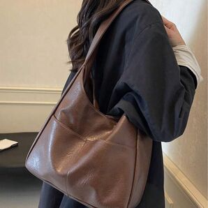 SHEIN ブラウン レザー トートバック