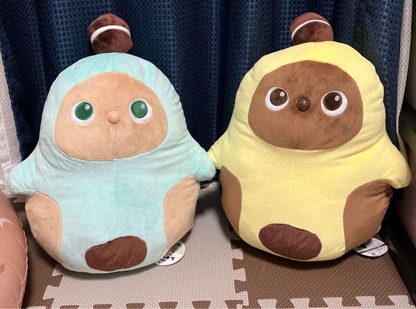 早い者勝ち ふわころLOVOT ぬいぐるみ BIG ミント イエロー2種セット