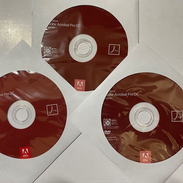 Adobe Acrobat Pro DC 2015 release/windows版/永続版/DVD版/3枚送付