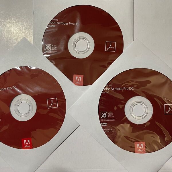 Adobe Acrobat Pro DC 2015 release/windows版/永続版/DVD版/3枚送付