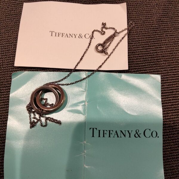 ティファニー TIFFANY & CO. インターロッキング ネックレス ペンダント チェーン サークル リング