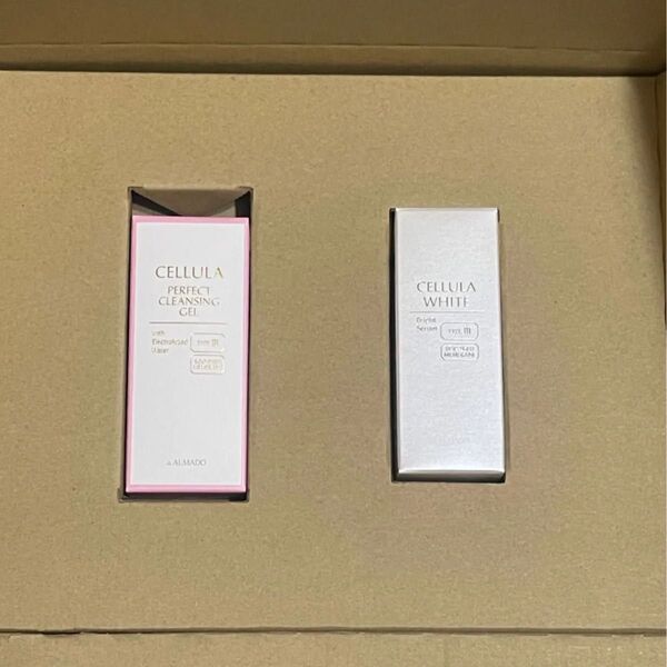 匿名配送無料!新品未開封!チェルラーホワイト ホワイトブライトセラム 美容液 パーフェクトクレンジングジェル