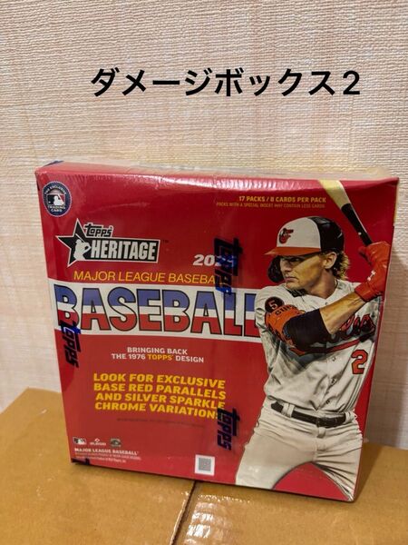 ダメージボックスMLB 2025 TOPPS HERITAGE MEGA box1ボックス 未開封 シュリンク付き17パック