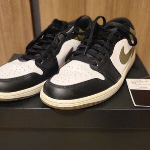 NIKE AIR JORDAN 1 LOW "Black/Medium Olive/White" エアジョーダン1 オリーブ