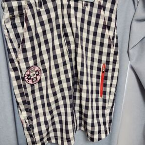 PLANET GOLF ギンガムチェック柄 ゴルフハーフパンツ