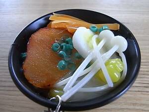 チャーシュー麺のキーチェーン 食玩 食品サンプル　ラーメン