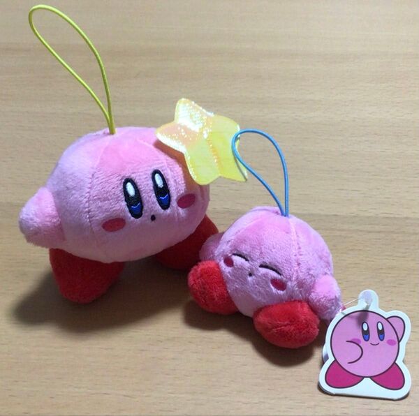 星のカービィ カービィ カラフルスターマスコット イエロー タグ無し スタンダードぷちマスコット すやすや タグ付き 計2点