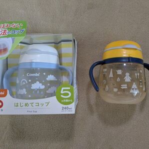 【未使用&中古】コンビ ラクマグ はじめてコップ 240ml 2個セット