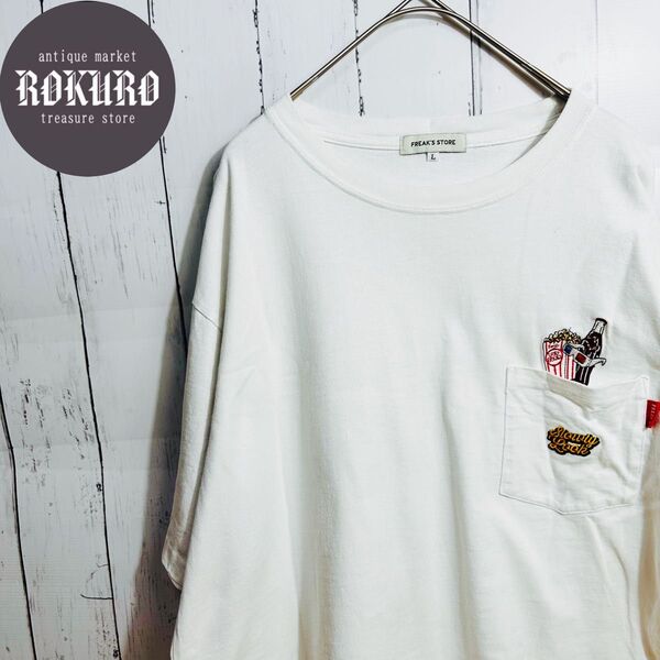 FREAK' S STOREフリークスストア胸ポケット半袖TシャツLサイズ