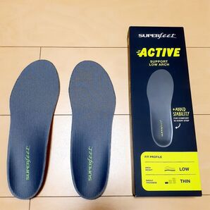 新品 送料込 SUPERFEET ACTIVE SUPPORT LOW CARBON スーパーフィート カーボン D ①
