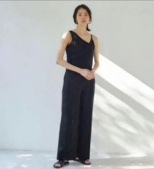 casa fline アシンメトリーコンビネゾン オールインワン シルク 絹