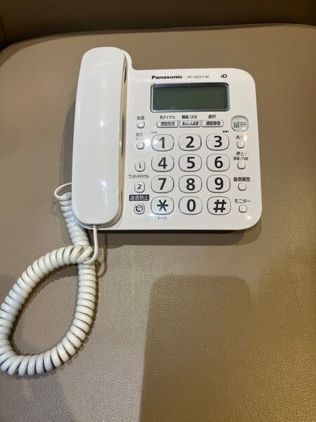 Panasonic VE-GD27-W 電話機と子機セット