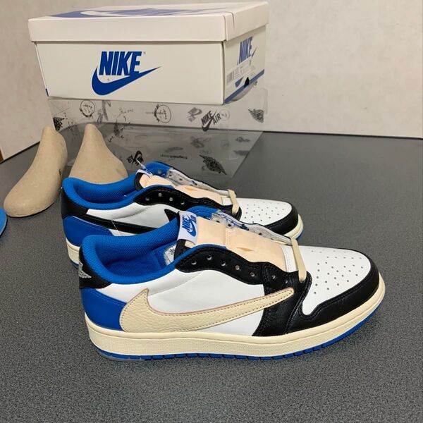 Travis Scott × Fragment × Nike Air Jordan1 LowOG SPMilitary Blue