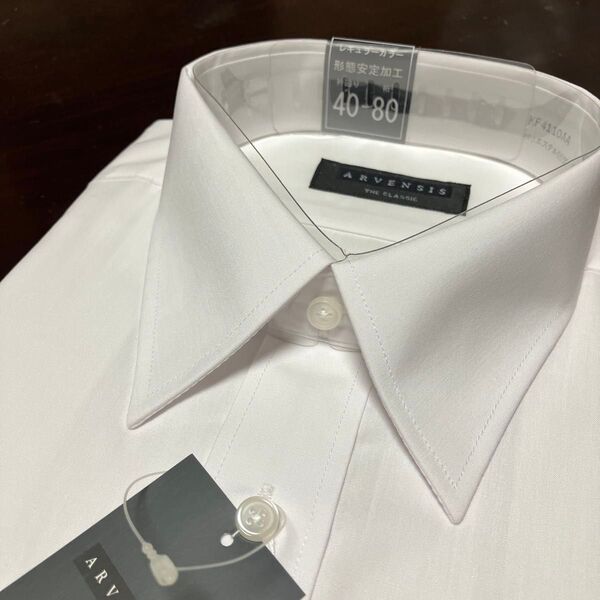 ARVENSIS THE CLASSIC 白無地ワイシャツ L(40-80) レギュラーカラー