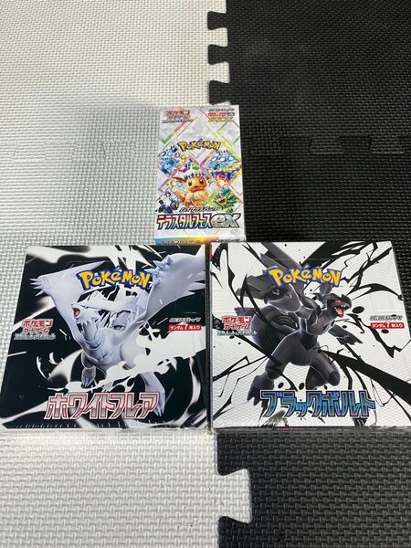 ポケモンカード ホワイトフレア、ブラックボルト テラスタルフェスex 3BOX box シュリンク付