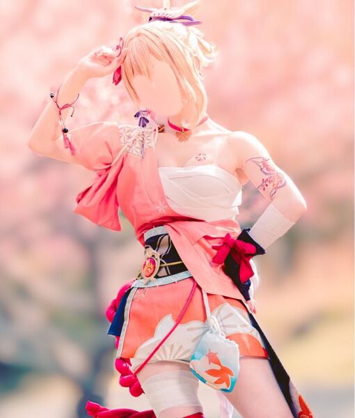 原神 宵宮 コスプレ 衣装 ウィッグ 下駄 フルセット 三分妄想