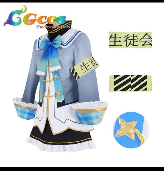ホロライブ 天音かなた コスプレ 衣装 ウィッグ 靴 フルセット