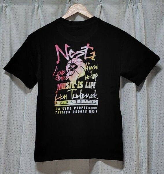 【新品】サイズL メンズ向き 半袖Tシャツ/カットソー ブラック バックプリント ※お値引き歓迎 No.76