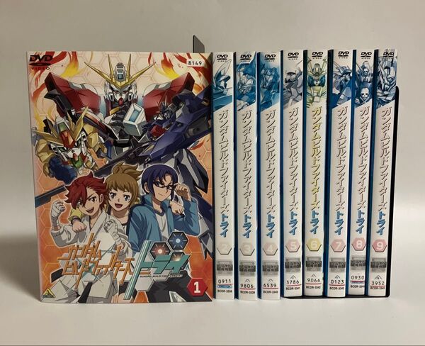 レンタルアップDVD ガンダムビルドファイターズトライ 全9巻セット 20250708OSIG-A5