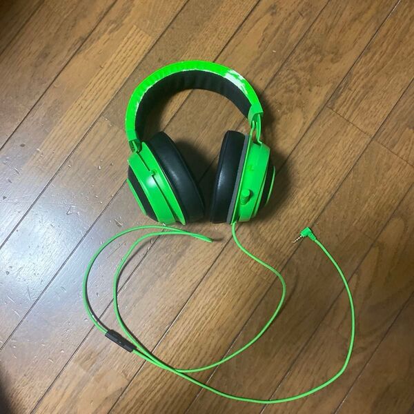 Razer Kraken Green ゲーミングヘッドセット 有線 マイク付き