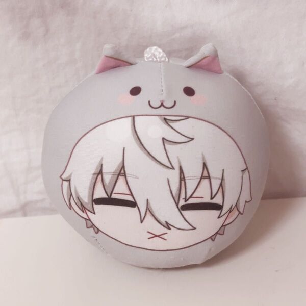 もちふわクッションキーホルダー おまんじゅう ぬいぐるみ ブルーロック ブルロ 凪誠士郎
