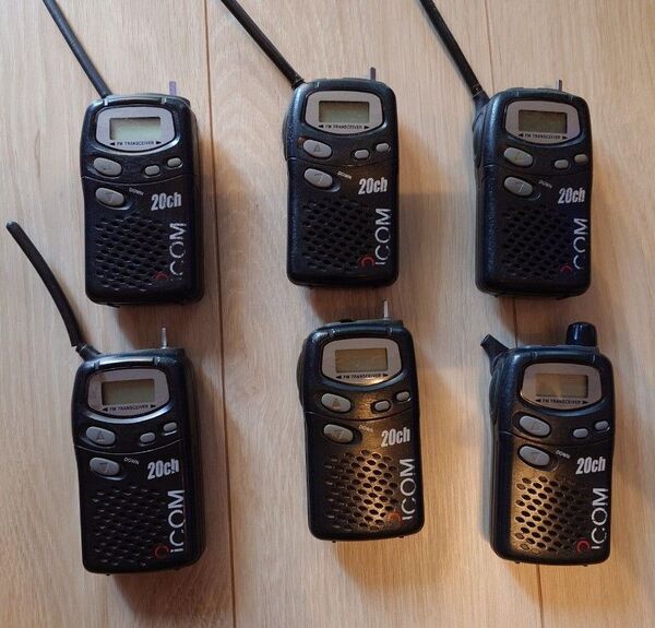 ICOM 20ch トランシーバー 6台セット ICH4008W アイコム 無線機