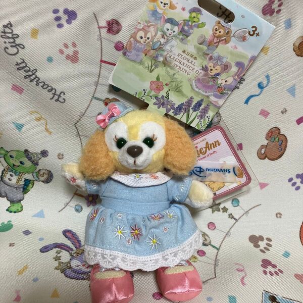 上海ディズニーランド ダッフィー&フレンズ 春日 クッキーアン ぬいぐるみキーチェーン