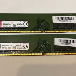 Kingston PC4 2400 16GB (8gx2個) デスクトップ用 UDIMM 動作確認済み