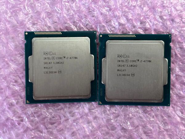 動作確認済み Intel Core i7 4770k 3.5Ghz SR147 2個セット