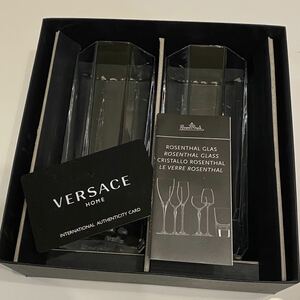 VERSACE Versace Medusa Lumiere Long Drink Glasses glass 2 customer set 