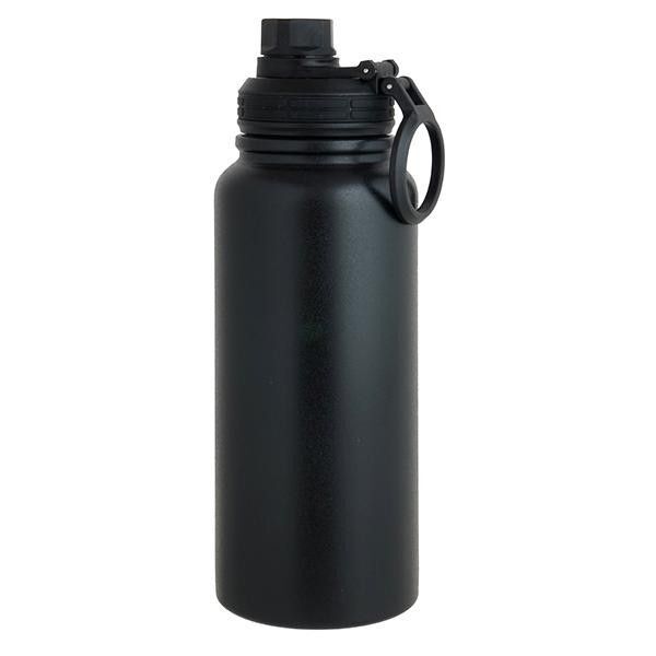 800ml ステンレスボトル ブラック 保温 保冷 IMMEDI BOTTLE 氷が入れやすい 広口 直飲み 取っ手付き 水筒